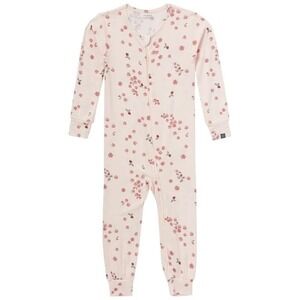 Modern Moments Bamboo Baby Romper Flower Print Long‎ Sleeve Pajamas One Piece 4T
